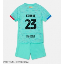 Barcelona Jules Kounde #23 Derde tenue Kids 2023-24 Korte Mouwen (+ broek)