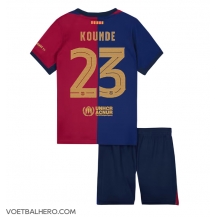 Barcelona Jules Kounde #23 Thuis tenue Kids 2024-25 Korte Mouwen (+ broek)