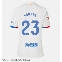 Barcelona Jules Kounde #23 Uit tenue Dames 2023-24 Korte Mouwen