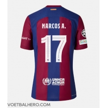 Barcelona Marcos Alonso #17 Thuis tenue 2023-24 Korte Mouwen