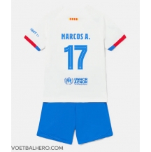 Barcelona Marcos Alonso #17 Uit tenue Kids 2023-24 Korte Mouwen (+ broek)