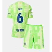 Barcelona Paez Gavi #6 Derde tenue Kids 2024-25 Korte Mouwen (+ broek)