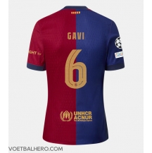 Barcelona Paez Gavi #6 Thuis tenue 2024-25 Korte Mouwen