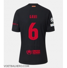 Barcelona Paez Gavi #6 Uit tenue 2024-25 Korte Mouwen