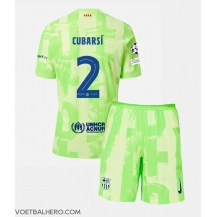 Barcelona Pau Cubarsi #2 Derde tenue Kids 2024-25 Korte Mouwen (+ broek)