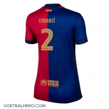 Barcelona Pau Cubarsi #2 Thuis tenue Dames 2024-25 Korte Mouwen