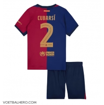 Barcelona Pau Cubarsi #2 Thuis tenue Kids 2024-25 Korte Mouwen (+ broek)