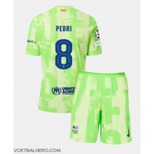 Barcelona Pedri Gonzalez #8 Derde tenue Kids 2024-25 Korte Mouwen (+ broek)