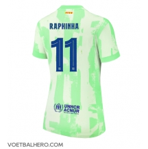 Barcelona Raphinha Belloli #11 Derde tenue Dames 2024-25 Korte Mouwen