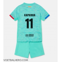 Barcelona Raphinha Belloli #11 Derde tenue Kids 2023-24 Korte Mouwen (+ broek)