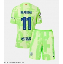 Barcelona Raphinha Belloli #11 Derde tenue Kids 2024-25 Korte Mouwen (+ broek)