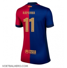 Barcelona Raphinha Belloli #11 Thuis tenue Dames 2024-25 Korte Mouwen