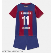 Barcelona Raphinha Belloli #11 Thuis tenue Kids 2023-24 Korte Mouwen (+ broek)