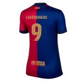 Barcelona Robert Lewandowski #9 Thuis tenue Dames 2024-25 Korte Mouwen