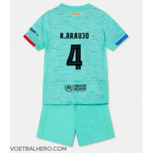 Barcelona Ronald Araujo #4 Derde tenue Kids 2023-24 Korte Mouwen (+ broek)