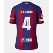 Barcelona Ronald Araujo #4 Thuis tenue Dames 2023-24 Korte Mouwen