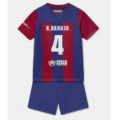 Barcelona Ronald Araujo #4 Thuis tenue Kids 2023-24 Korte Mouwen (+ broek)