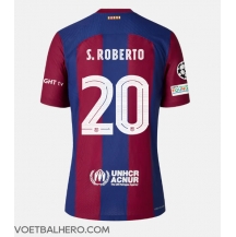 Barcelona Sergi Roberto #20 Thuis tenue 2023-24 Korte Mouwen