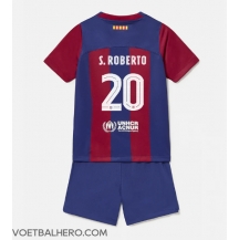 Barcelona Sergi Roberto #20 Thuis tenue Kids 2023-24 Korte Mouwen (+ broek)