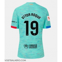 Barcelona Vitor Roque #19 Derde tenue Dames 2023-24 Korte Mouwen