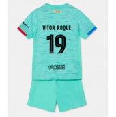 Barcelona Vitor Roque #19 Derde tenue Kids 2023-24 Korte Mouwen (+ broek)