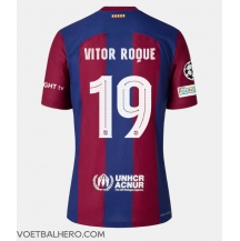 Barcelona Vitor Roque #19 Thuis tenue 2023-24 Korte Mouwen