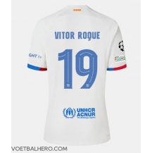 Barcelona Vitor Roque #19 Uit tenue 2023-24 Korte Mouwen