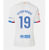 Barcelona Vitor Roque #19 Uit tenue Dames 2023-24 Korte Mouwen