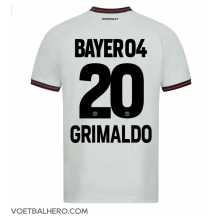 Bayer Leverkusen Alejandro Grimaldo #20 Uit tenue 2023-24 Korte Mouwen