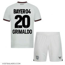 Bayer Leverkusen Alejandro Grimaldo #20 Uit tenue Kids 2023-24 Korte Mouwen (+ broek)