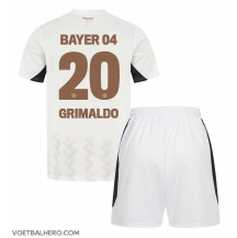 Bayer Leverkusen Alejandro Grimaldo #20 Uit tenue Kids 2024-25 Korte Mouwen (+ broek)