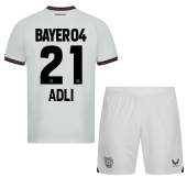 Bayer Leverkusen Amine Adli #21 Uit tenue Kids 2023-24 Korte Mouwen (+ broek)