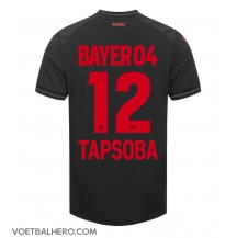 Bayer Leverkusen Edmond Tapsoba #12 Thuis tenue 2023-24 Korte Mouwen