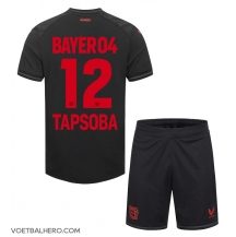 Bayer Leverkusen Edmond Tapsoba #12 Thuis tenue Kids 2023-24 Korte Mouwen (+ broek)