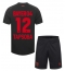 Bayer Leverkusen Edmond Tapsoba #12 Thuis tenue Kids 2023-24 Korte Mouwen (+ broek)