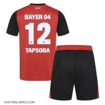 Bayer Leverkusen Edmond Tapsoba #12 Thuis tenue Kids 2024-25 Korte Mouwen (+ broek)