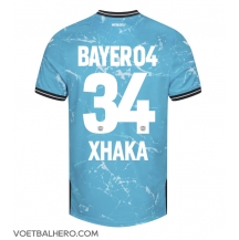 Bayer Leverkusen Granit Xhaka #34 Derde tenue 2023-24 Korte Mouwen