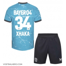 Bayer Leverkusen Granit Xhaka #34 Derde tenue Kids 2023-24 Korte Mouwen (+ broek)