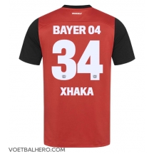 Bayer Leverkusen Granit Xhaka #34 Thuis tenue 2024-25 Korte Mouwen