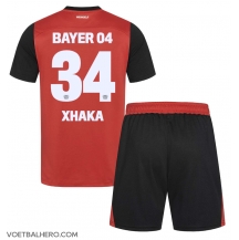 Bayer Leverkusen Granit Xhaka #34 Thuis tenue Kids 2024-25 Korte Mouwen (+ broek)