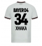 Bayer Leverkusen Granit Xhaka #34 Uit tenue 2023-24 Korte Mouwen