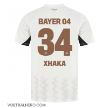 Bayer Leverkusen Granit Xhaka #34 Uit tenue 2024-25 Korte Mouwen