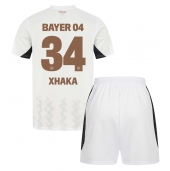 Bayer Leverkusen Granit Xhaka #34 Uit tenue Kids 2024-25 Korte Mouwen (+ broek)