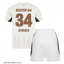 Bayer Leverkusen Granit Xhaka #34 Uit tenue Kids 2024-25 Korte Mouwen (+ broek)