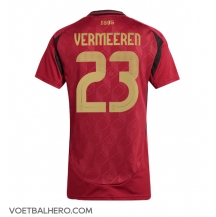 België Arthur Vermeeren #23 Thuis tenue Dames EK 2024 Korte Mouwen