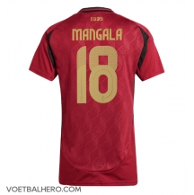 België Orel Mangala #18 Thuis tenue Dames EK 2024 Korte Mouwen