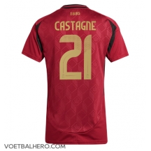 België Timothy Castagne #21 Thuis tenue Dames EK 2024 Korte Mouwen