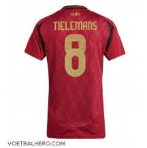 België Youri Tielemans #8 Thuis tenue Dames EK 2024 Korte Mouwen