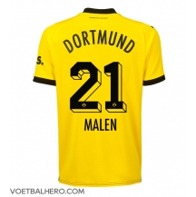 Borussia Dortmund Donyell Malen #21 Thuis tenue 2023-24 Korte Mouwen
