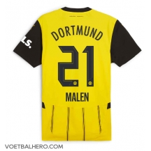 Borussia Dortmund Donyell Malen #21 Thuis tenue 2024-25 Korte Mouwen